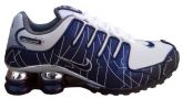 Tênis Nike Shox NZ Branco e Azul Marinho (1ª linha)